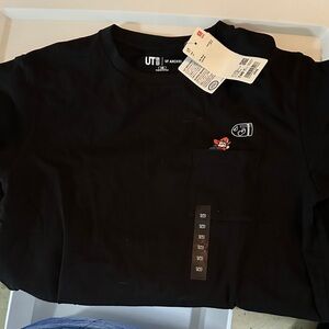 Uniqlo Black Short Sleeve Kids Tee